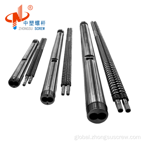 Parallel twin screw barrel Parallel twin screw for WPC granulator Manufactory